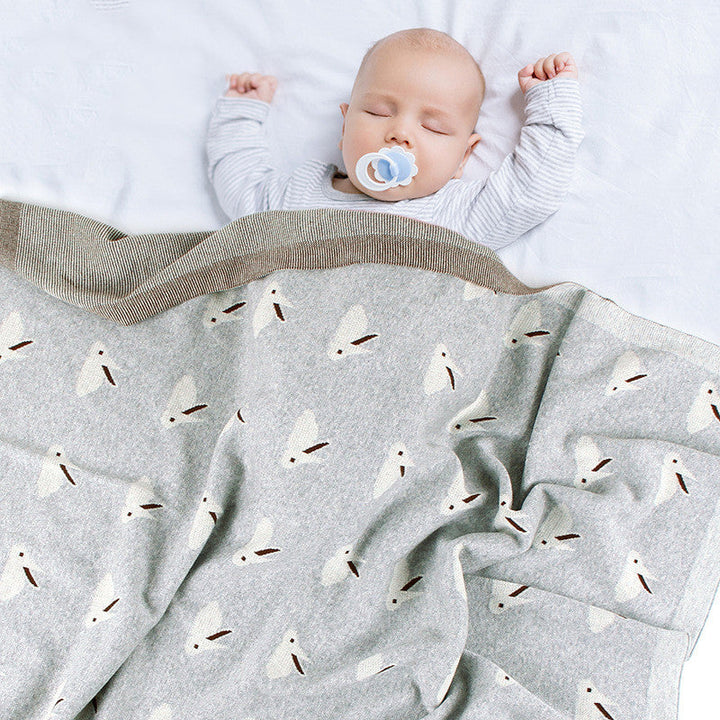 Discover the Comfort of the Baby Blanket Knitted Bunny Hug Blanket