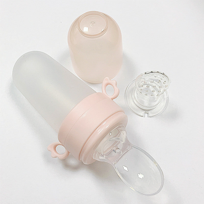Silicone Baby Rice Cereal Feeding Spoon Bottle