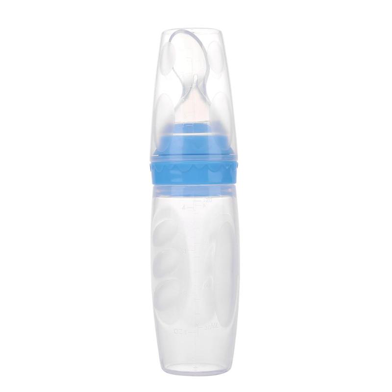 Silicone Baby Squeeze Feeding Spoon