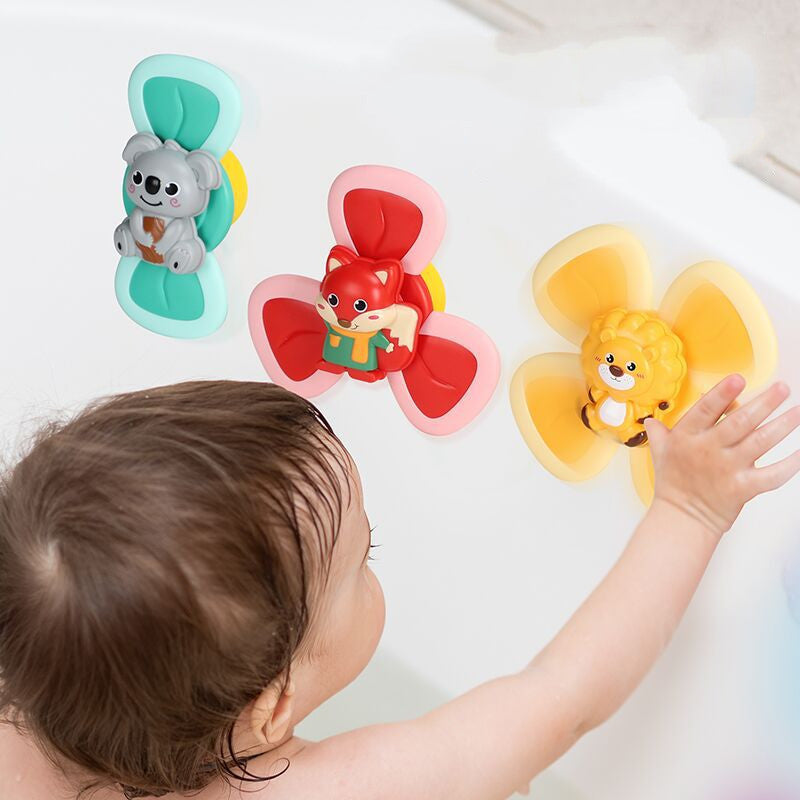 Baby Suction Cup Spinning Top Bath Toy