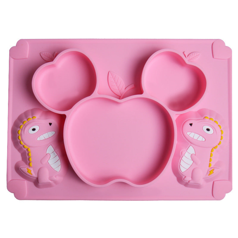 Baby Silicone Training Feeding Spoon Cartoon Soft Head