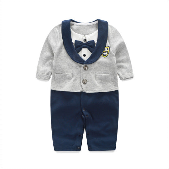 Spring Autumn Baby Gentleman Long Sleeve Jumpsuit