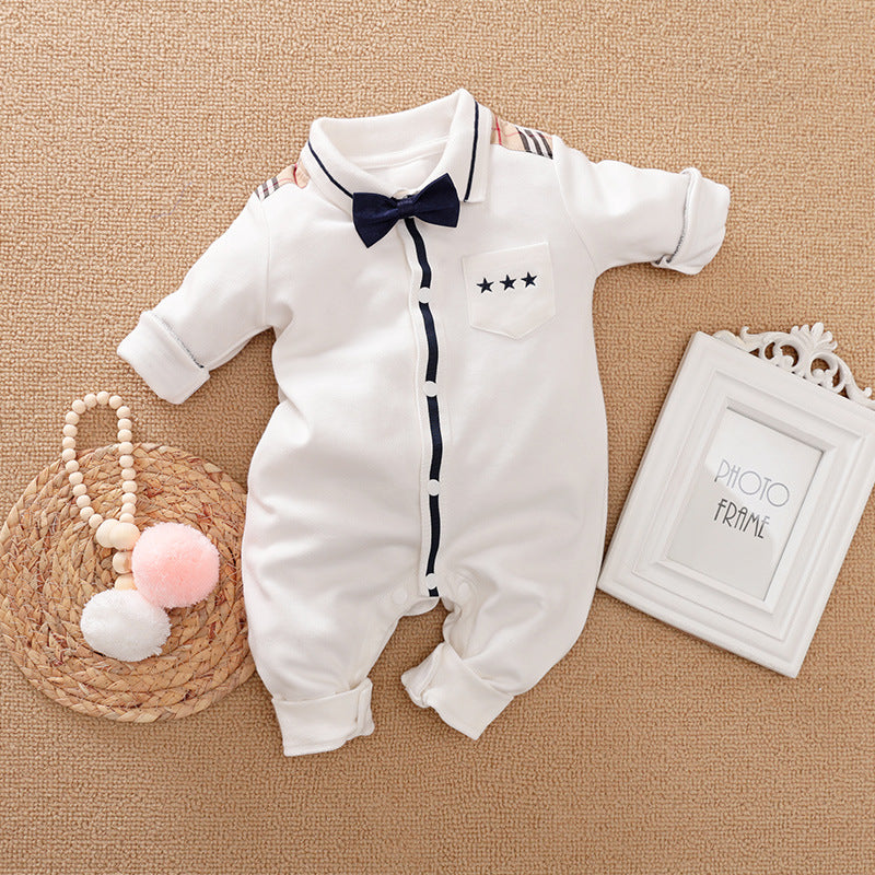 Gentleman Baby Long Sleeve Romper