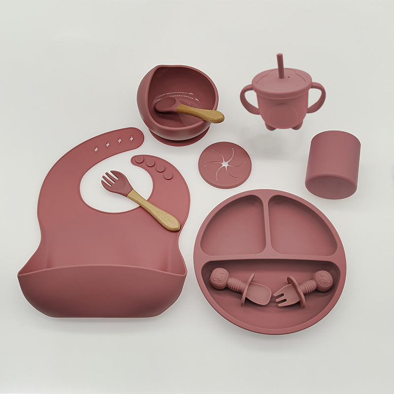 Baby Feeding Silicone Tableware Set