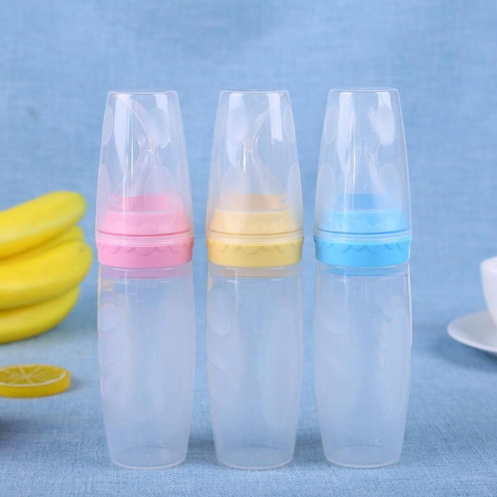 Silicone Baby Squeeze Feeding Spoon