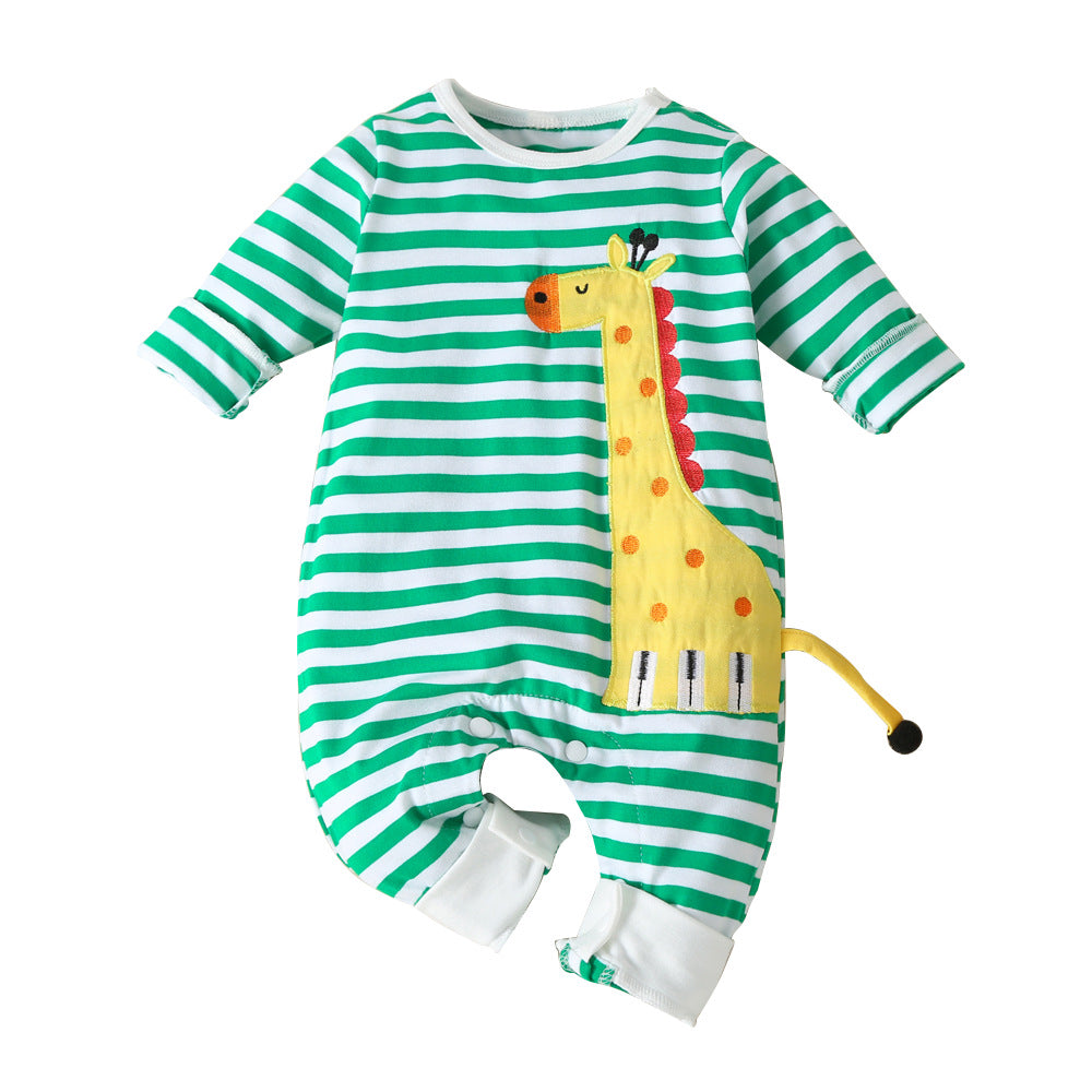 Baby Christmas Deer Cartoon Romper Jumpsuit