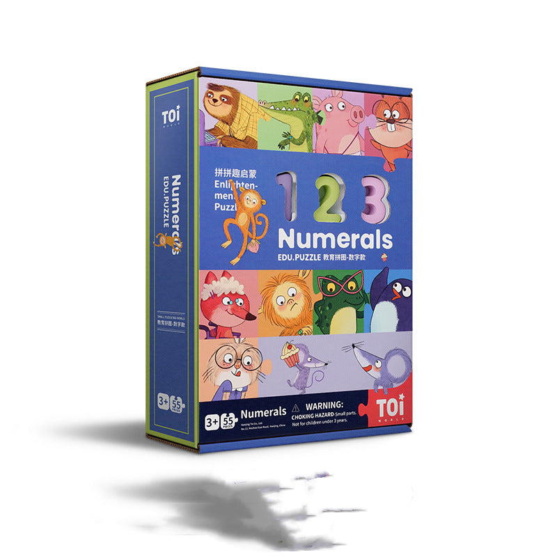 Wooden Numbers And Letters Puzzle Toy