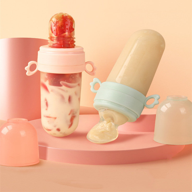 Silicone Baby Rice Cereal Feeding Spoon Bottle