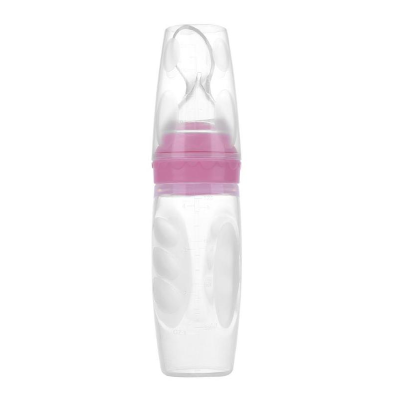 Silicone Baby Squeeze Feeding Spoon