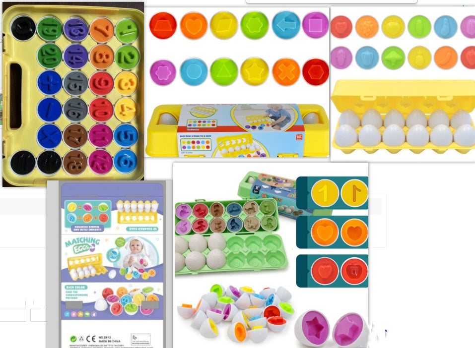 Montessori Shape Matching Egg Educational Toy