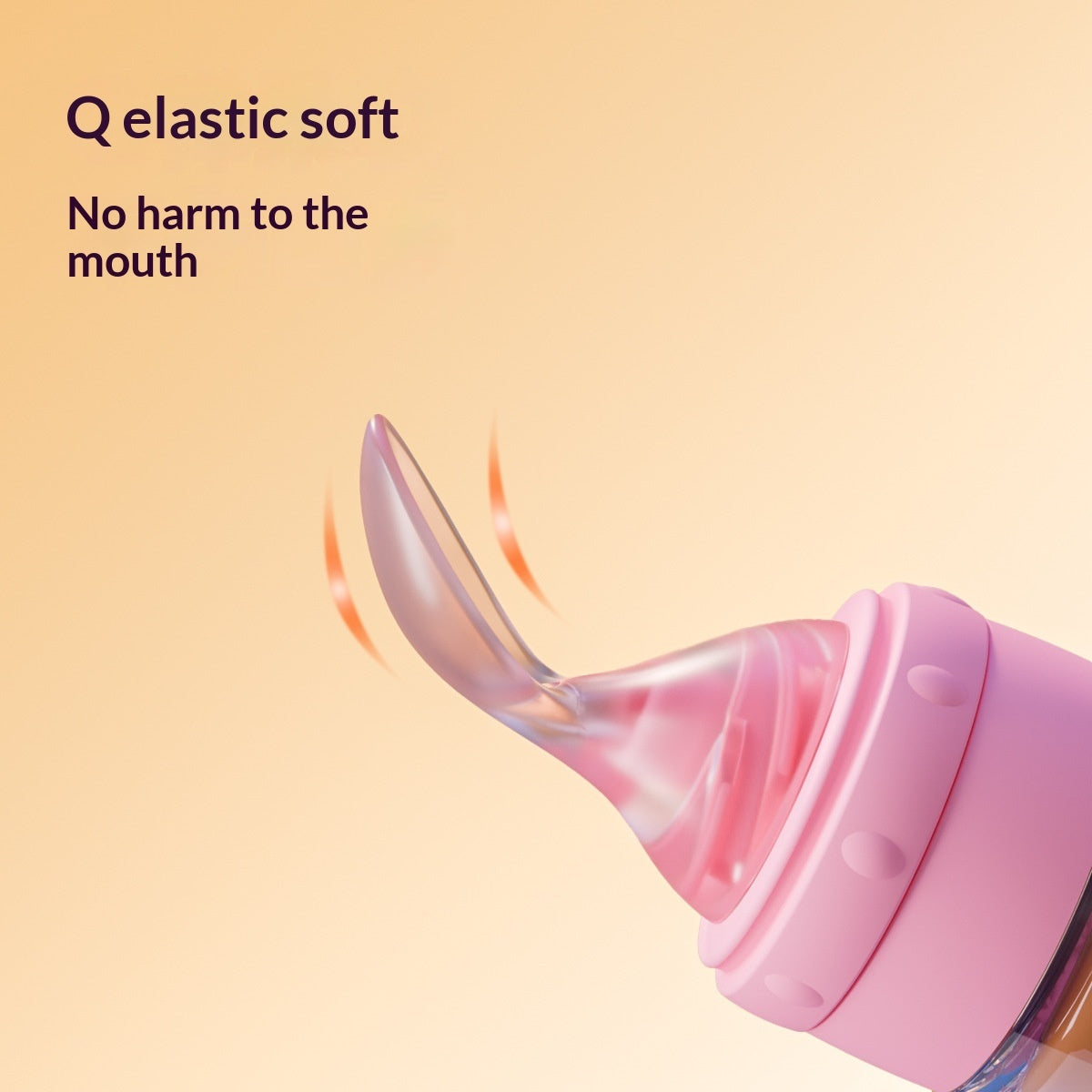 Silicone Baby Feeding Squeeze Spoon