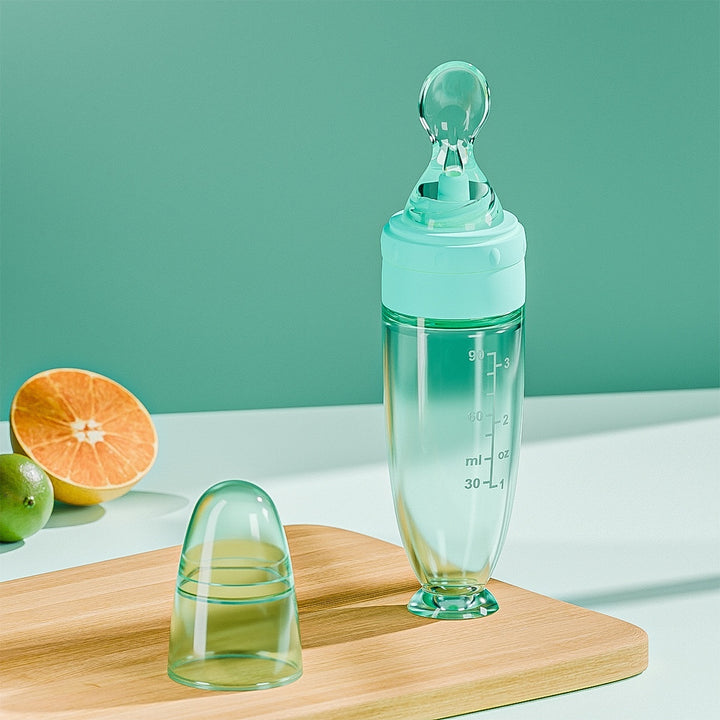 Silicone Baby Feeding Squeeze Spoon