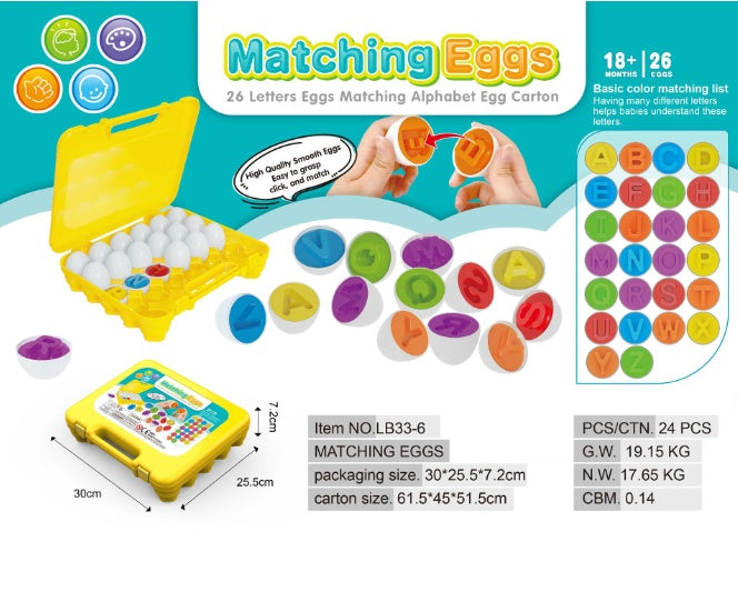 Montessori Shape Matching Egg Educational Toy