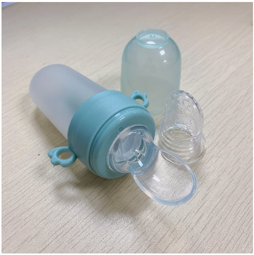 Silicone Baby Rice Cereal Feeding Spoon Bottle