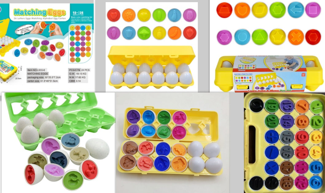 Montessori Shape Matching Egg Educational Toy