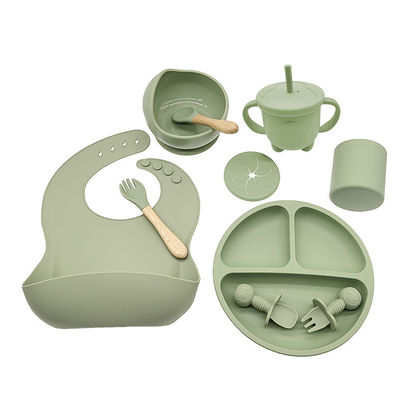 Baby Feeding Silicone Tableware Set