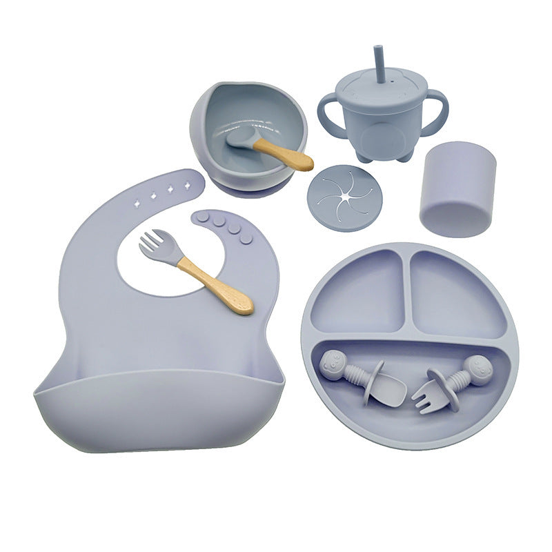 Baby Feeding Silicone Tableware Set