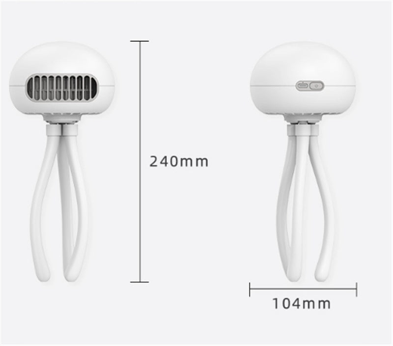 Baby Stroller Jellyfish Octopus Electric Fan