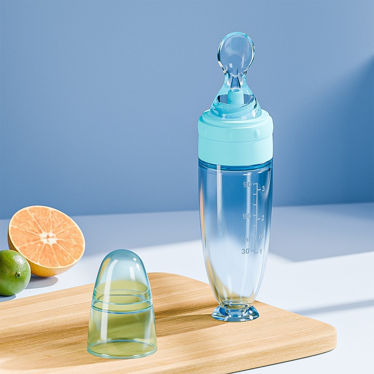 Silicone Baby Feeding Squeeze Spoon