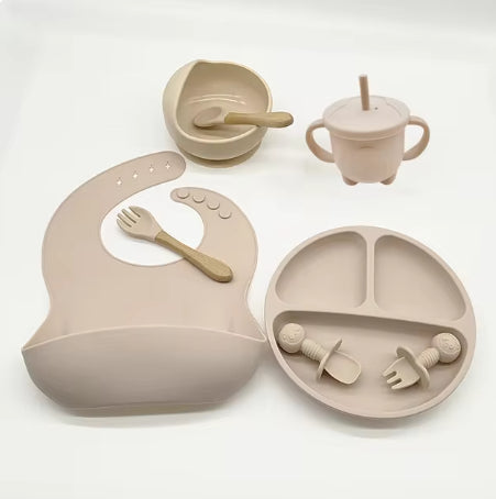 Baby Feeding Silicone Tableware Set